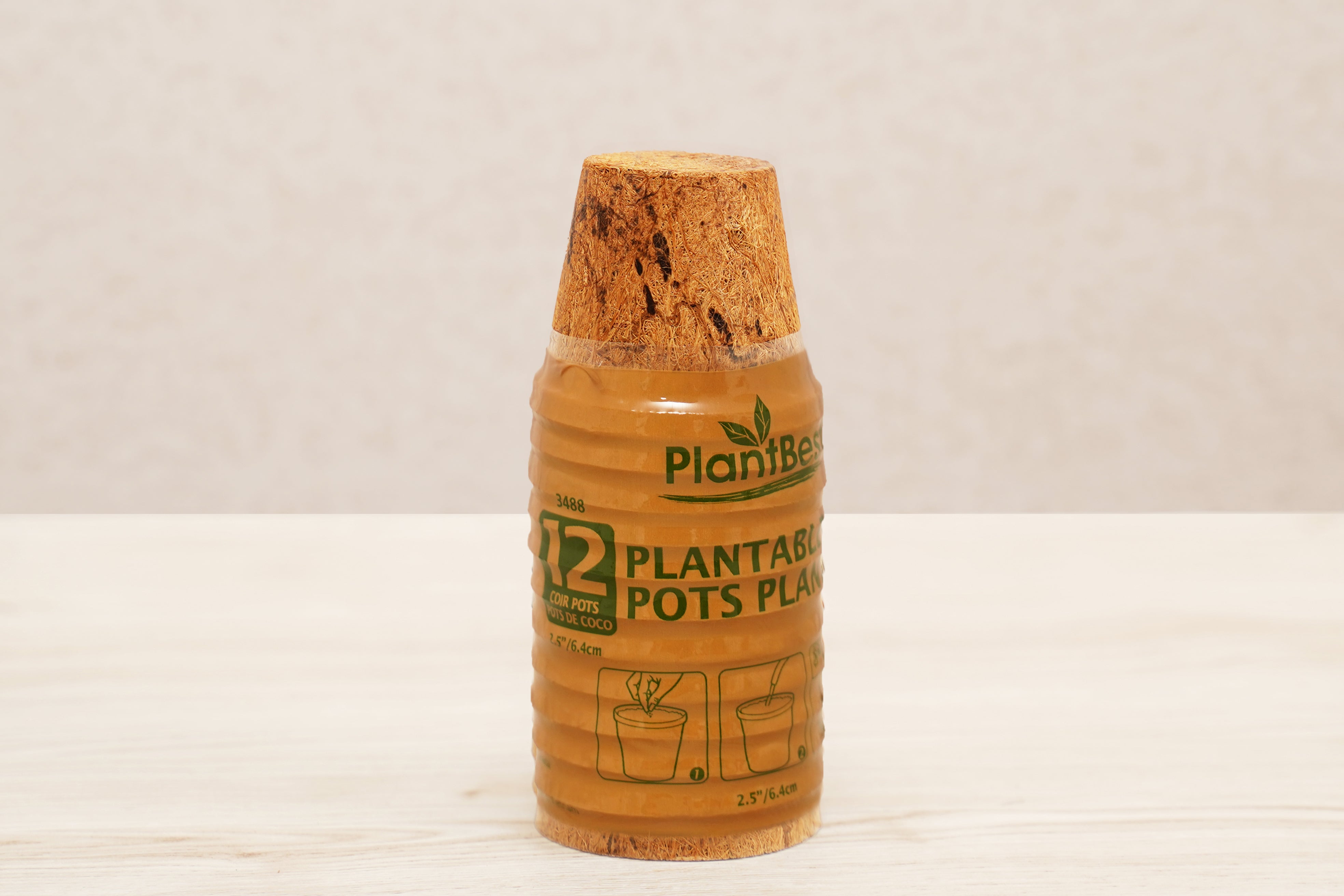 2.50" Round Coconut Coir Pot - 12 Pack
