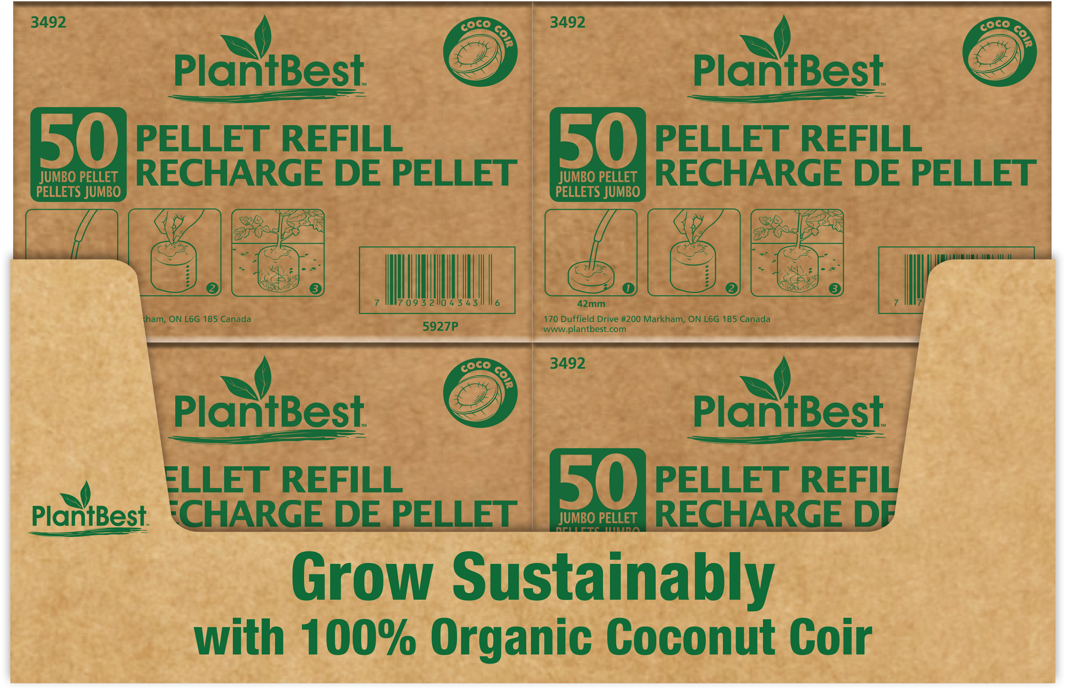 50 x 42mm Growing Pellet Refill Pack