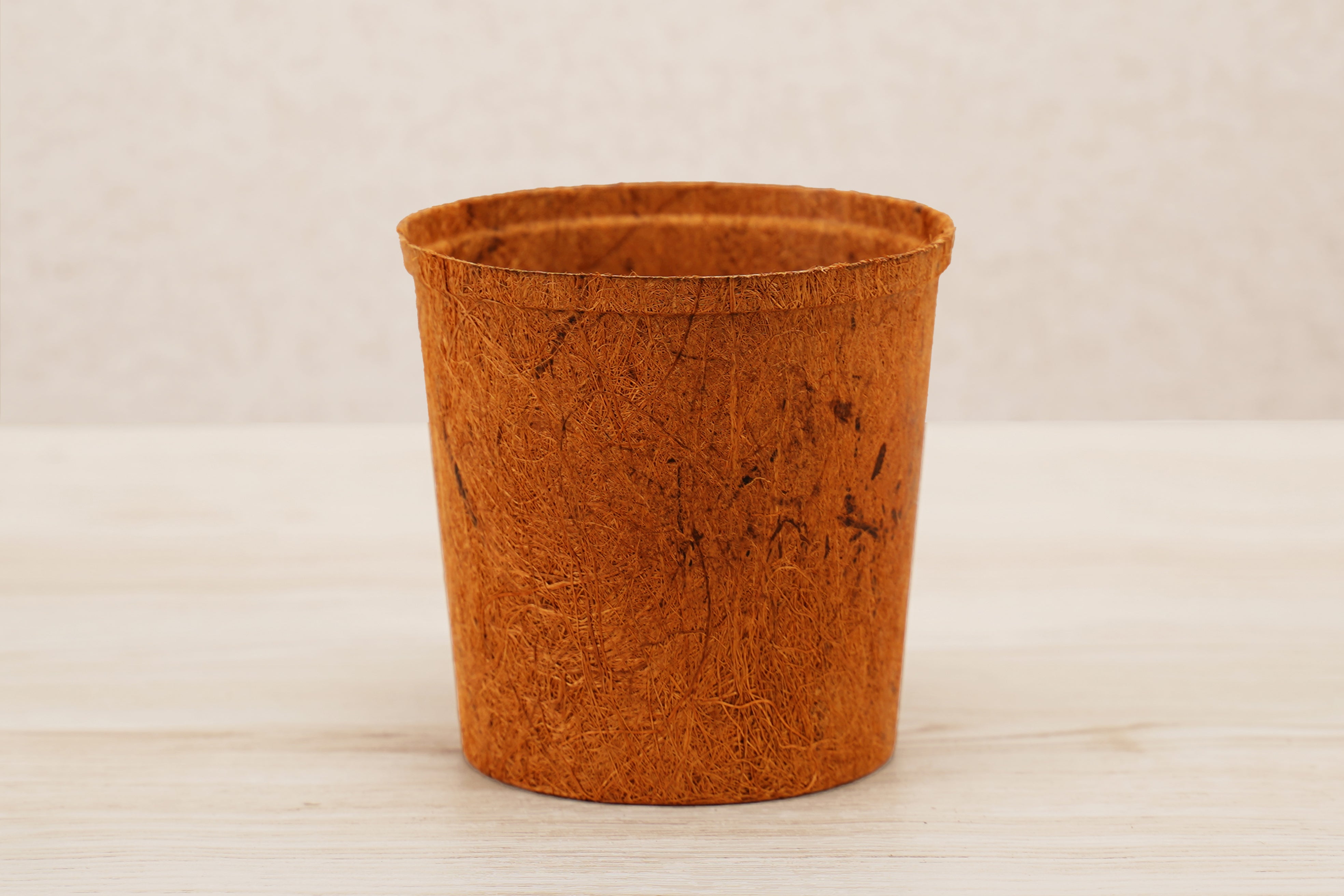 4” Tall Round Coir Pot