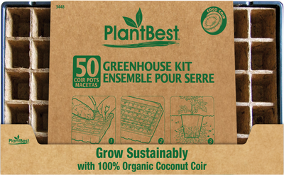 50 Pot Coconut Coir Pot Greenhouse Kit