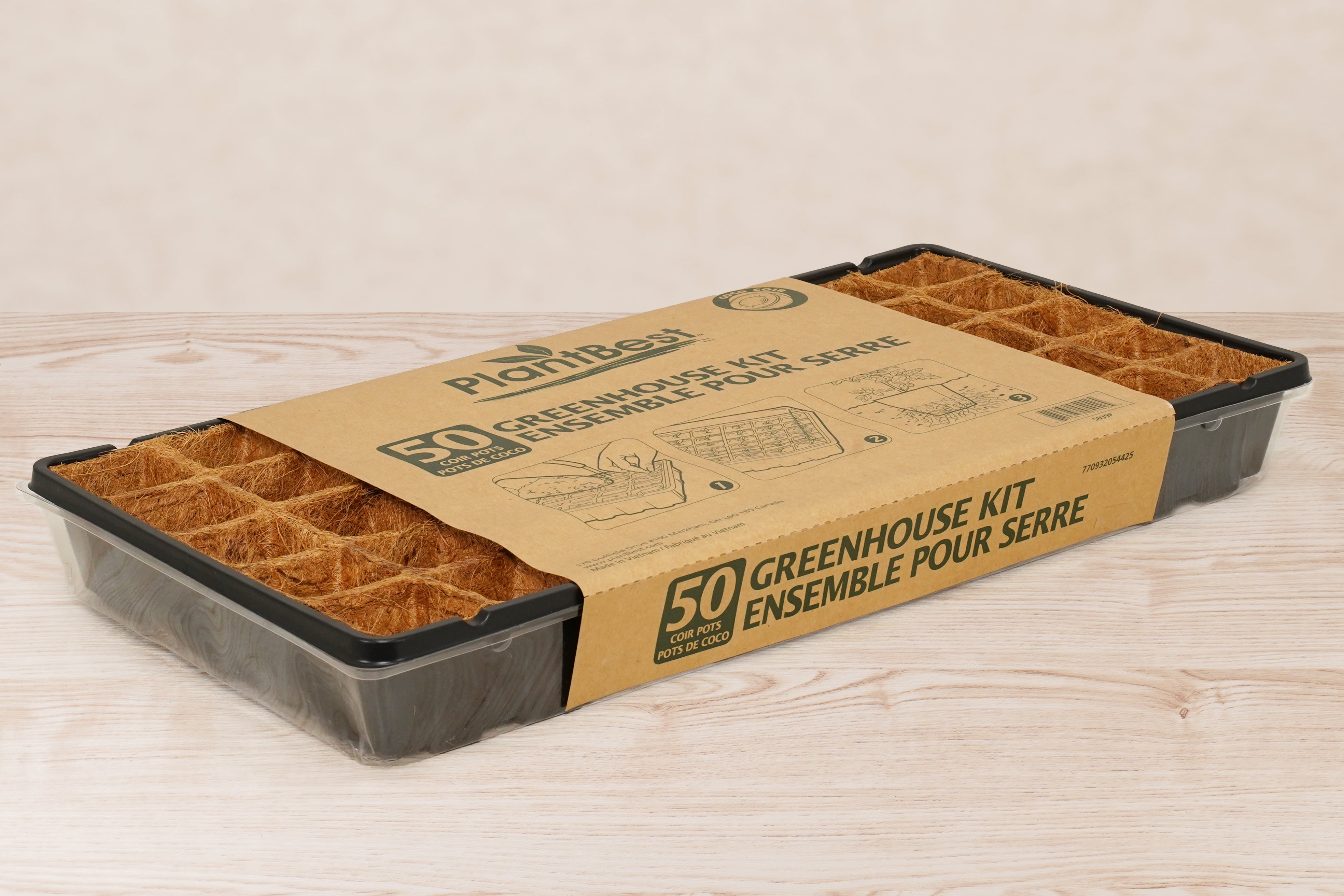 50 Pot Coconut Coir Pot Greenhouse Kit