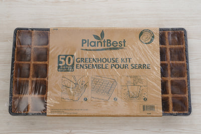 50 Pot Coconut Coir Pot Greenhouse Kit