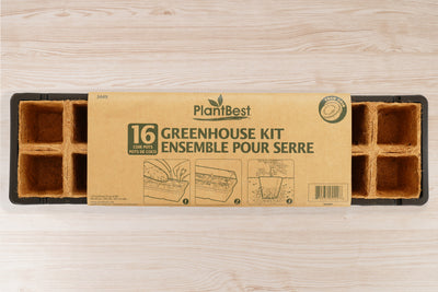 16 Pot Coconut Coir Pot Greenhouse Kit