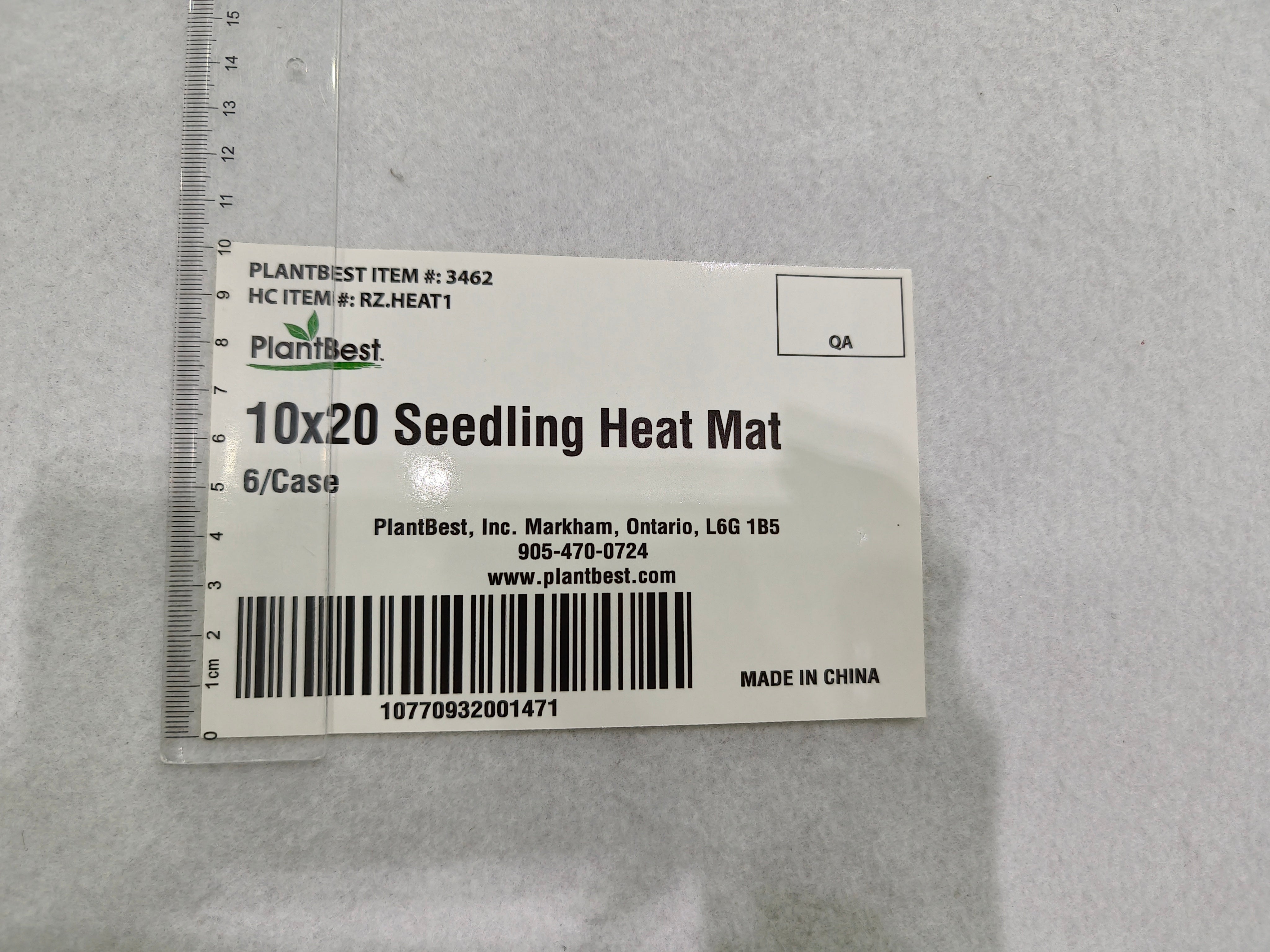 10x20 Seedling Heat Mat (8.5” X 18.5”)